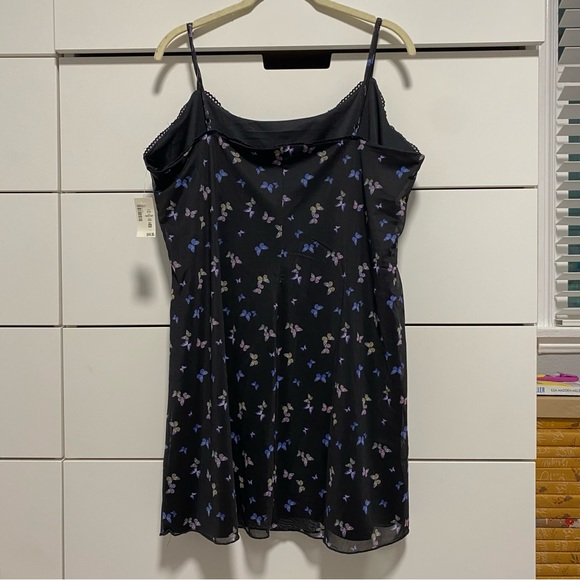 Aeropostale Butterfly Print Scoop-Neck Mesh Slip Dress - Picture 3 of 8